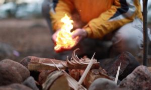 How to Light a Primitive Fire without Matches