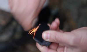Making a Primitive Fire without Matches - Producing Sparks